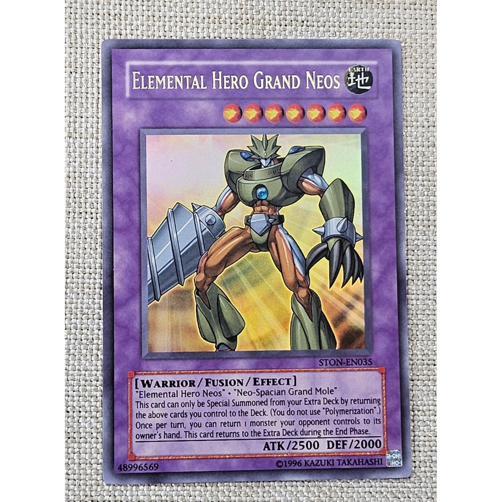 Yu-Gi-Oh Card Unisex STON-EN035 Elemental HERO Grand Neos Ultra Rare 1st Ed